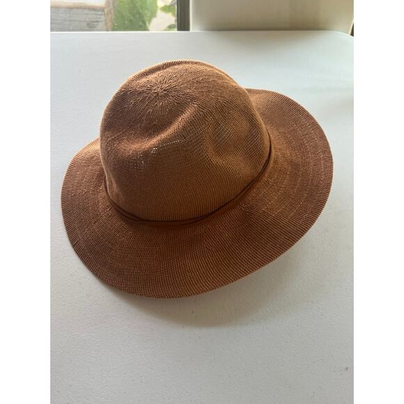 Urban Outfitters Women's Fedora Hat One Size Brown 3" Brim Cotton Blend NWT - Picture 3 of 8